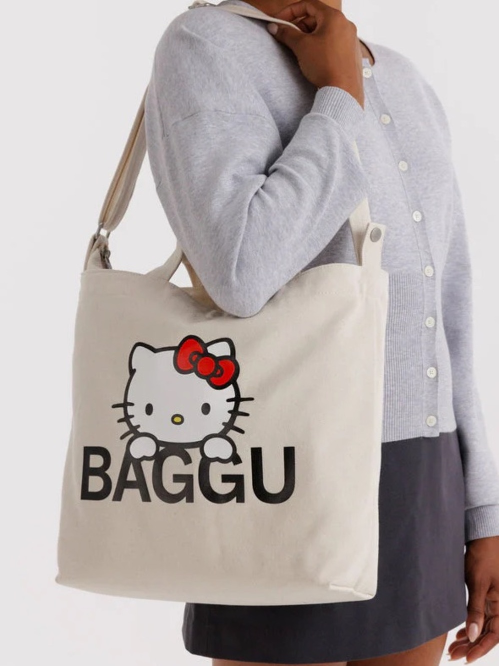 BAGGU HORIZONTAL ZIP DUCK BAG - HELLO KITTY - NWT